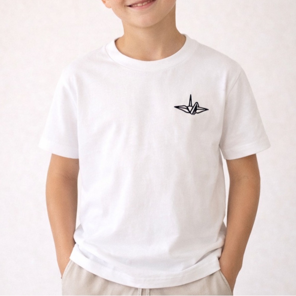 CRFT by Maki Tsuru Logo Tee in White Size Small NWOT